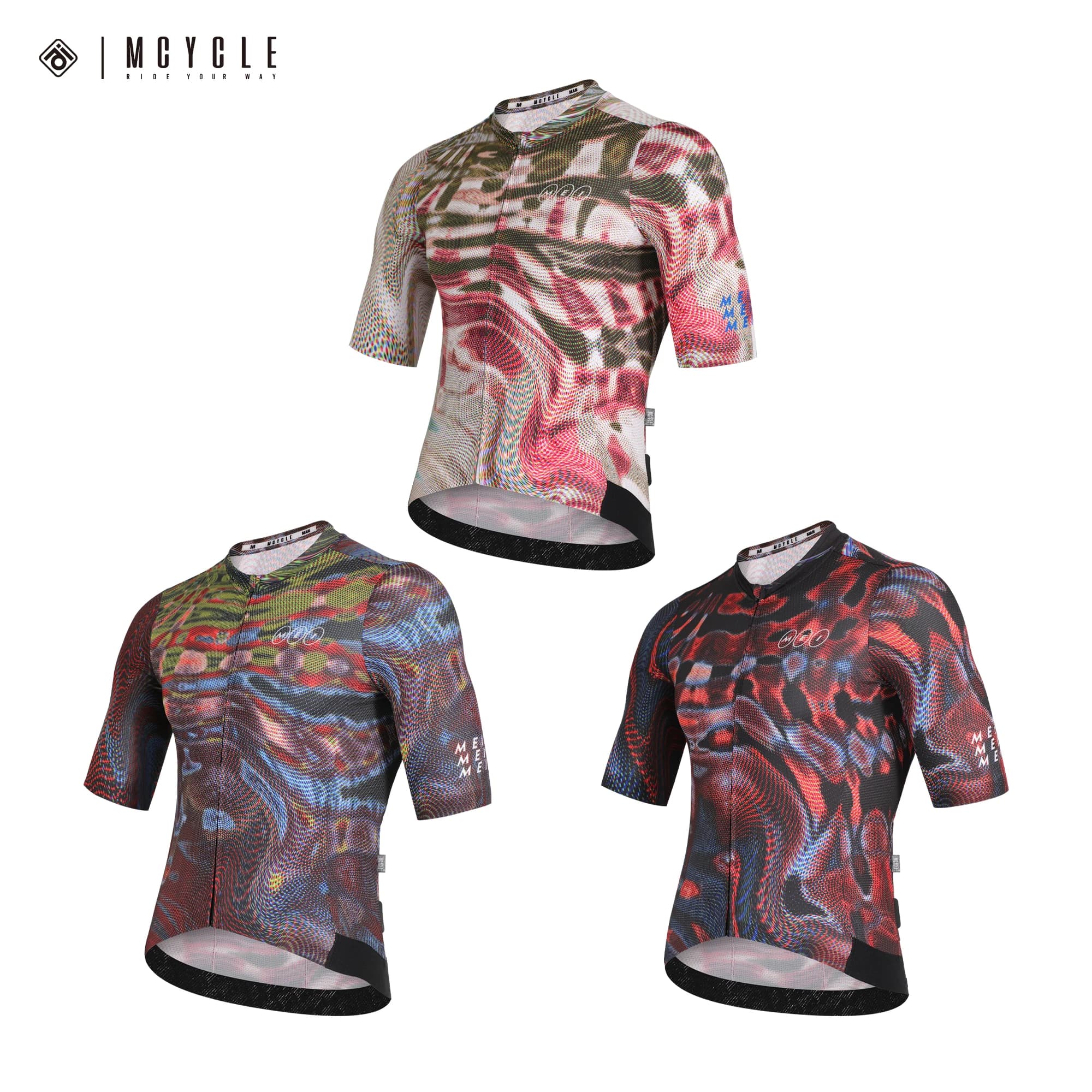 Mcycle Hot-sale Man Cycling Jerseys Anti-UV Mountain Bike Shirt Breathable Sportswear Quick Dry Cycling Clothing