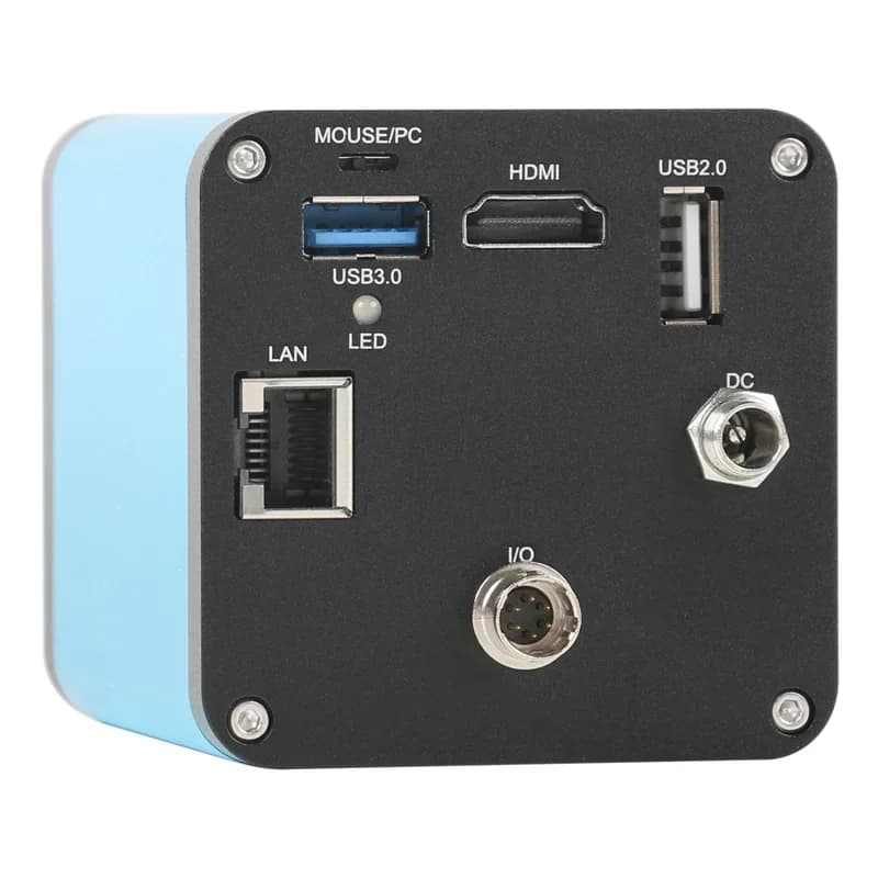 Messa a fuoco automatica AF UHD 4K 1080P 60FPS 8MP HDMI USB LAN Videocamera per microscopio con attacco C per uso industriale con strumento di misurazione