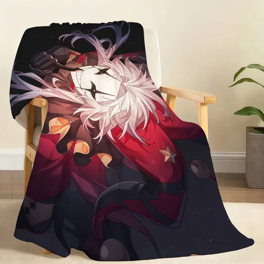 P-Pierrot The Freak Circus Game Blanket Soft Throw Blanket for Home Bedroom Bed Sofa Picnic Travel Office Cover Blanket Gift