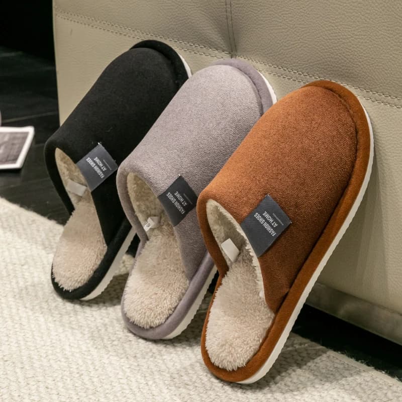 Men's Hot Winter Slippers Home Soft non-slip Shoes Comfortable women's shoes with flat heel for the house Bedroom inside Slippers Bedroom