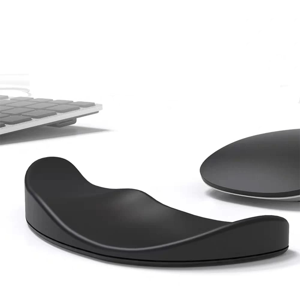 Poggiapolsi per mouse Cuscino per mano destra in silicone Supporto per palmo morbido per spostare con il polso Tappetino per supporto per polso per giochi per computer da ufficio