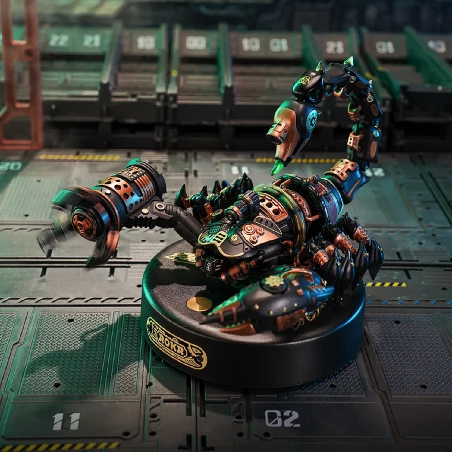 Kit Modello per Adulti ROKR, Puzzle 3D in Metallo, Modello di Insetto Scorpione Imperatore, Giocattolo in Stile Steampunk e Regalo per Uomini (MI04)