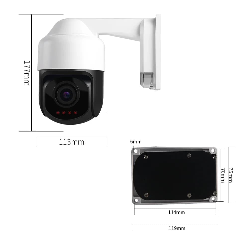 Sistema di telecamere IP PTZ H.265X 2..0 MP all'ingrosso Registrazione 1080P Sistema di allarme di sicurezza intelligente per esterni