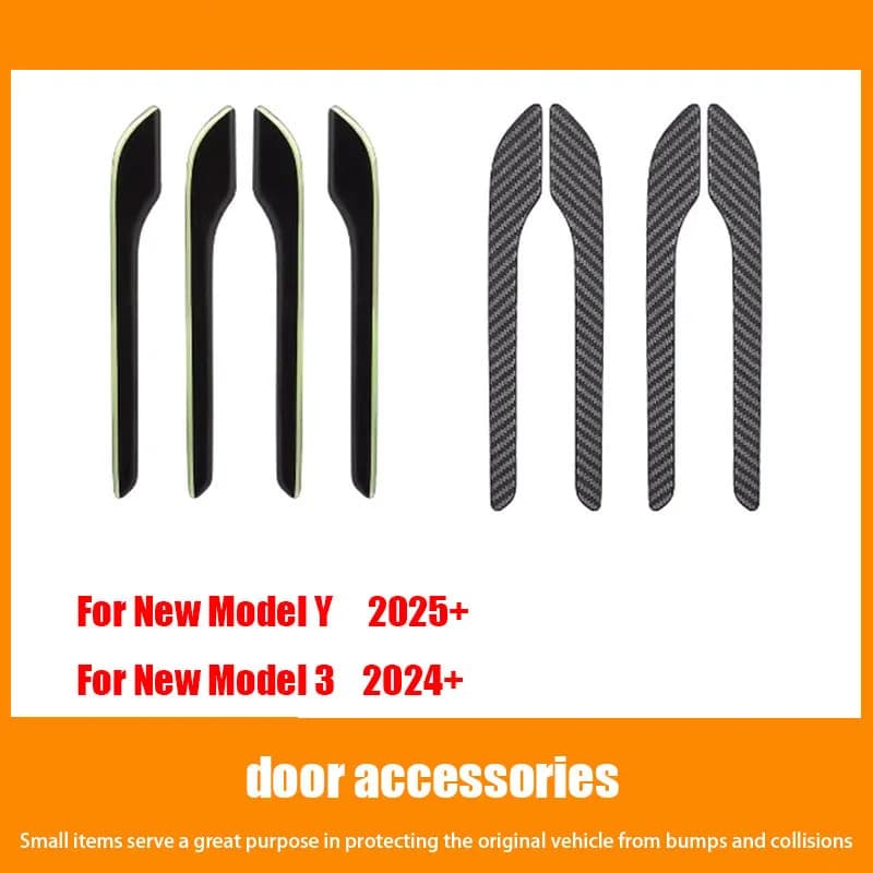 4PCS Car Door Handle Protector Stickers Anti-Scratch Car Door Handle Cover Guard Door Handle Wrap Kit for Tesla Model 3 2024+ Mo