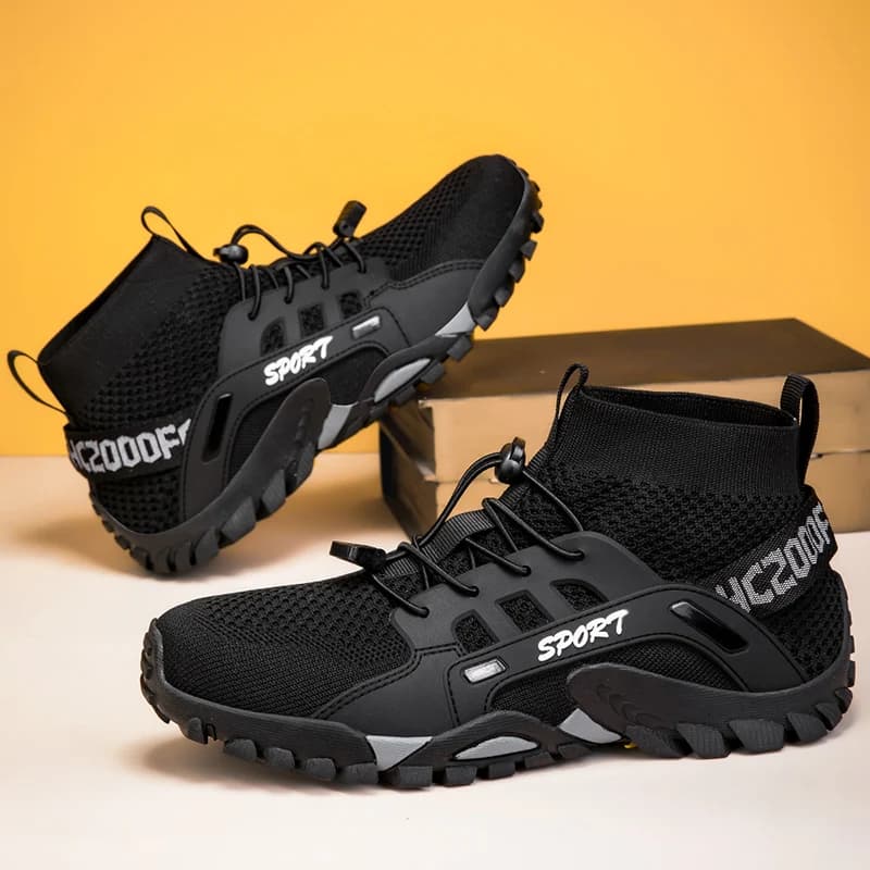 Scarponi da Trekking da Uomo, Scarpe Traspiranti in Rete, Calzature Outdoor Resistenti all'Usura, Scarpe Tattiche per Escursionismo, Caccia e Sport Acquatici