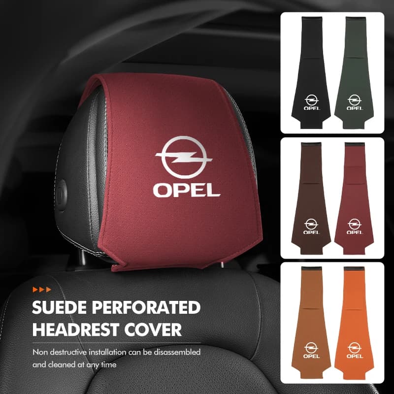 For Opel Car Seat Headrest Cover Seat Head Pillow Neck Protective Cover Corsa Astra H G J Insignia Vectra Zafira Meriva