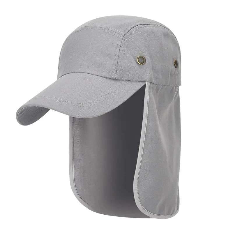 Escursionismo all'aperto, cappello da pesca da viaggio, berretto da sole con protezione solare e patta per il collo, per uomo e donna