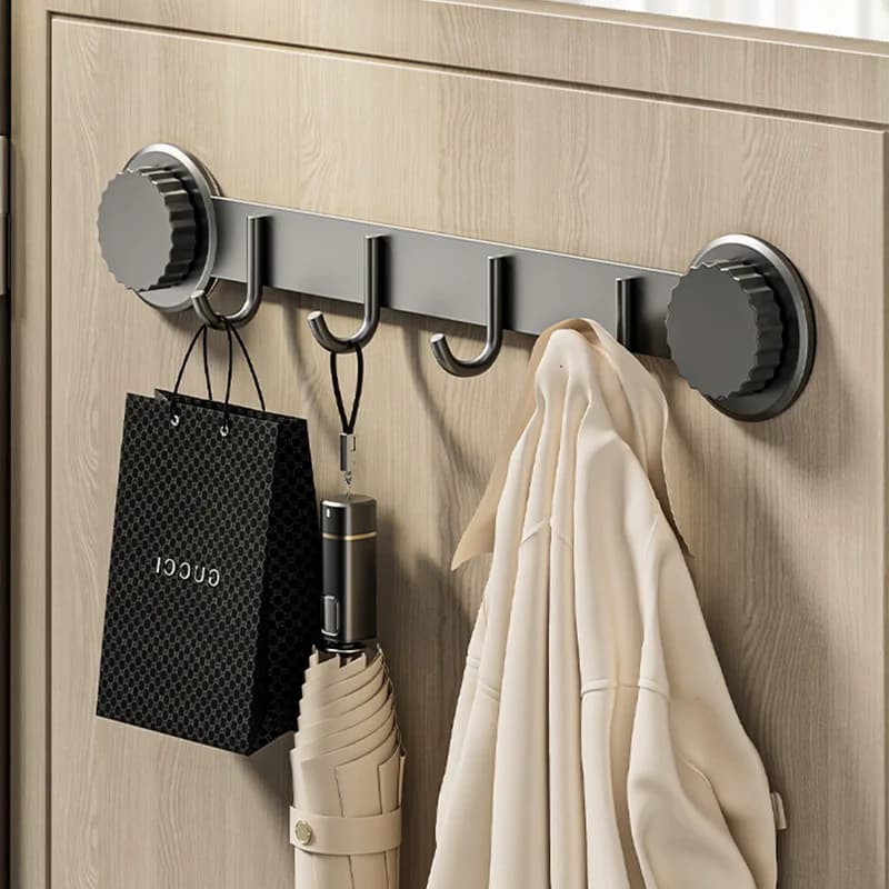 Gancio a ventosa Nessuna punzonatura richiesta Chiave e ganci decorativi Supporti portaoggetti Gancio dietro la porta portaoggetti da cucina