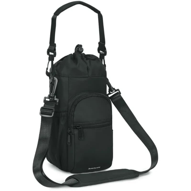 Porta bottiglia d'acqua con tracolla Custodia per bottiglia d'acqua da 40 once Borsa a tracolla per portabottiglie isolata Borsa di stoccaggio portatile per esterni