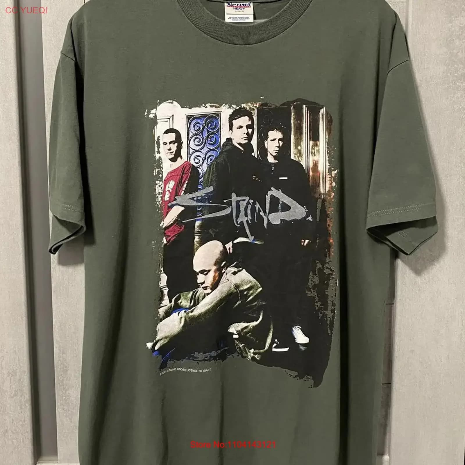T-shirt vintage Staind Break the Cycle 2001 stile classico S-5XL WA0644, lavaggio vintage, casual, versatile, traspirante ed elasticizzata