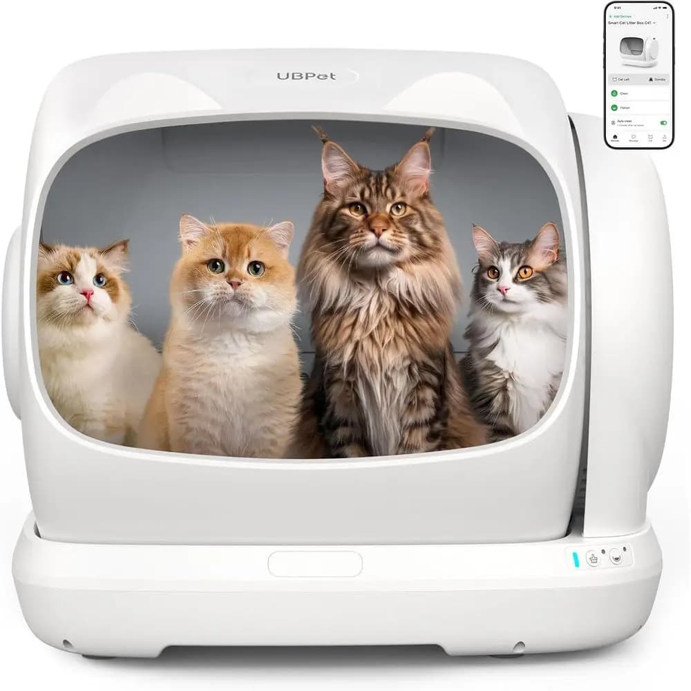 Lettiera Automatica Extra-Large per Gatti Multipli con Sensore di Peso, Controllo Tramite App e Gestione degli Odori