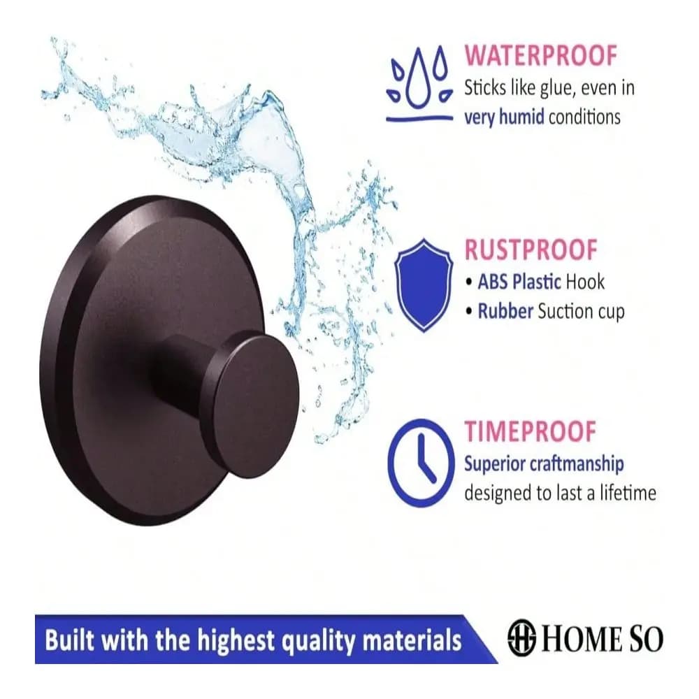 Ganci a ventosa SO per doccia, bagno, cucina, porta in vetro, specchio, porta loofah, porta asciugamani, porta cappotti, porta accappatoi