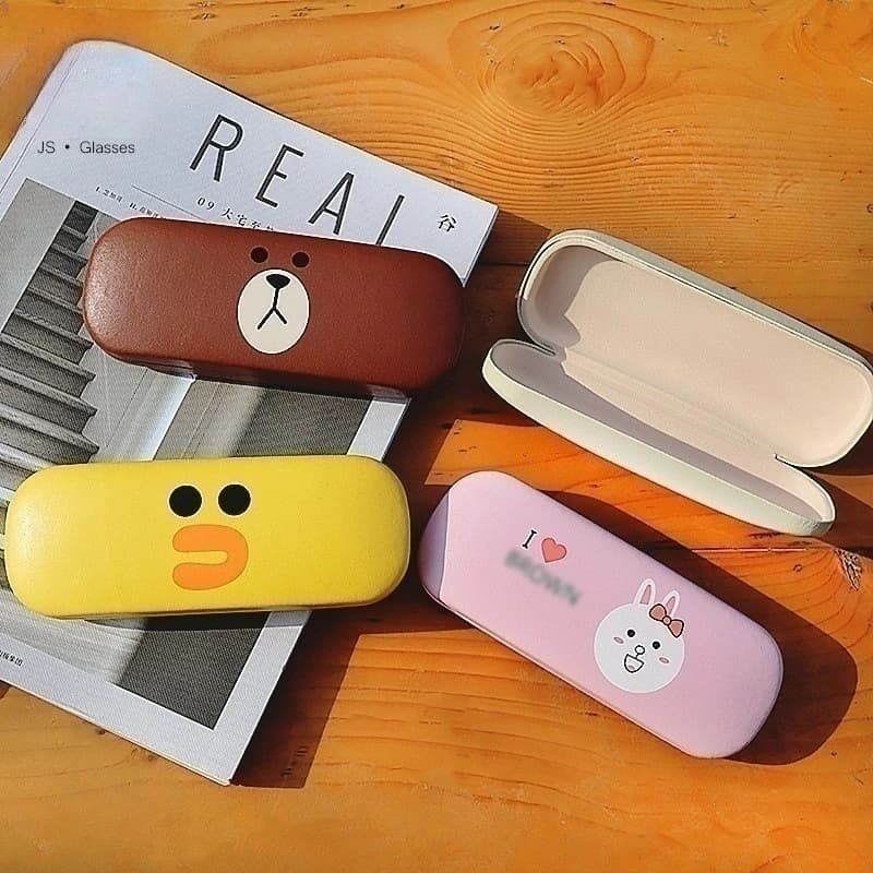 Custodia per occhiali carina per bambini Creativo semplice portatile resistente alla pressione Goccia per occhiali miopia Scatola di immagazzinaggio Regalo per ragazza