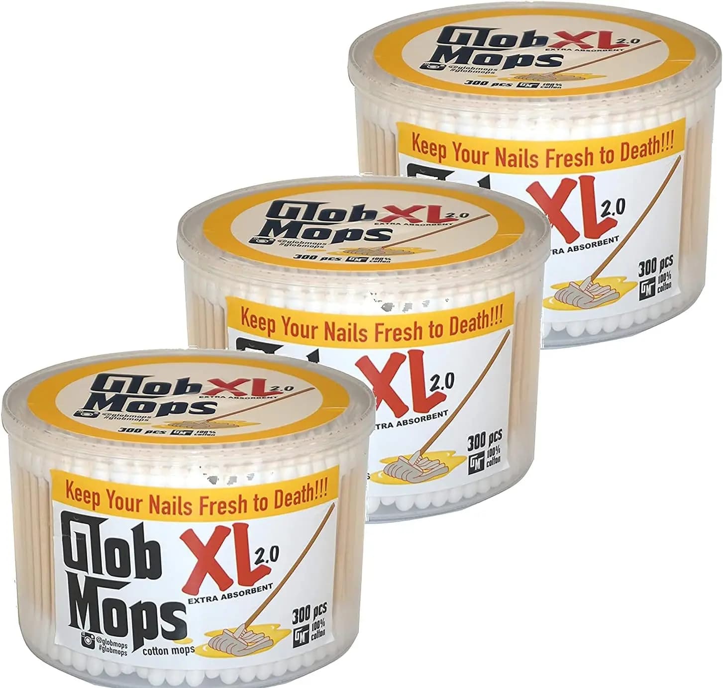 Set di 3 Mop in Microfibra Extra Large per una Pulizia Senza Sforzo