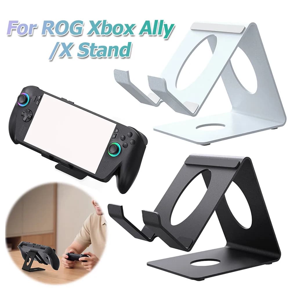 Supporto da Tavolo per Console di Gioco ROG Xbox Ally/X Switch2/Steam, Base in Metallo con Supporto Antiscivolo in Silicone