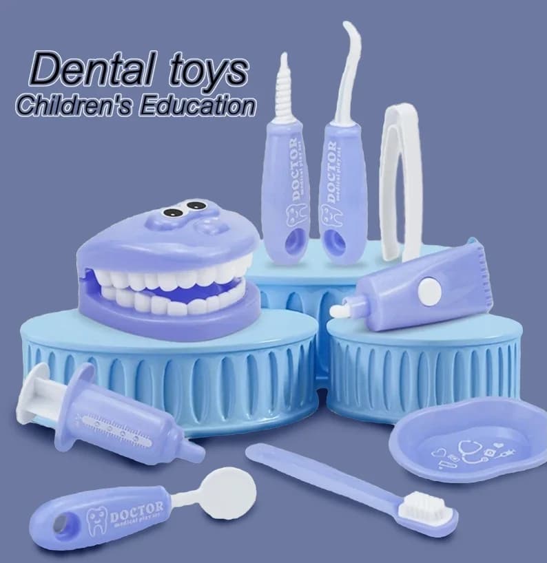 Kit dentista interattivo per bambini con Set educativo da 9 pezzi attività di incollaggio familiare ideale per l'allenamento del cervello di ragazzi e ragazze