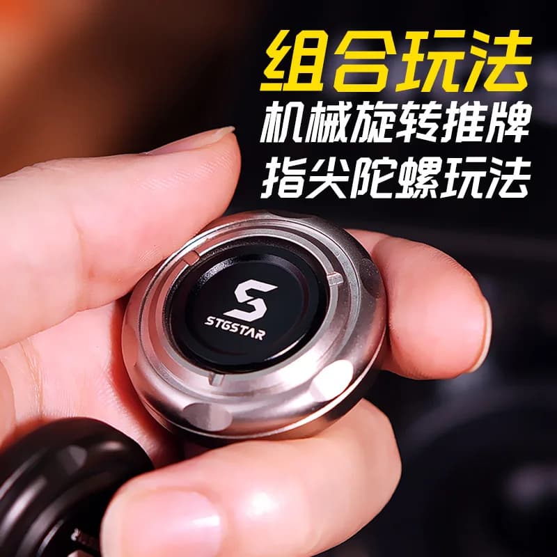 Nuovo Fidget Magnetico Slider Metallo Cricchetto Spinner Silenzioso PushPull EDC Giocattolo Per Il Sollievo Dell'ansia Messa a Fuoco Portatile Riduttore di Stress Agitarsi