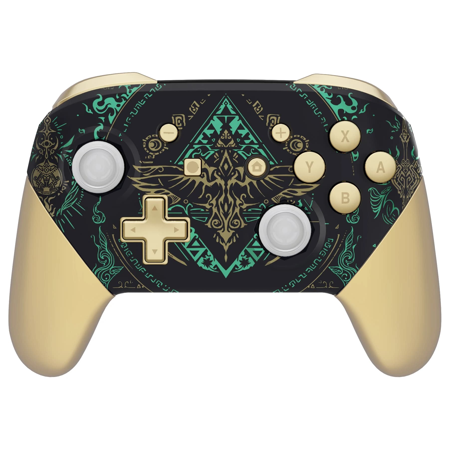 Guscio di ricambio con design a stick ottagonale eXtremeRate per controller NS Switch Pro - Luminoso al buio - Totem of Kingdom