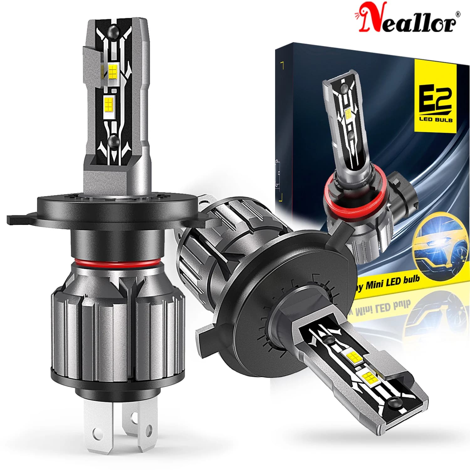 2 pz 30000LM H4 H7 Canbus LED H8 H9 H11 9005 HB3 Hir2 9012 HB4 H10 Auto Faro Della Luce Turbo Fendinebbia Xenon 6000K 12V 55W Diodo