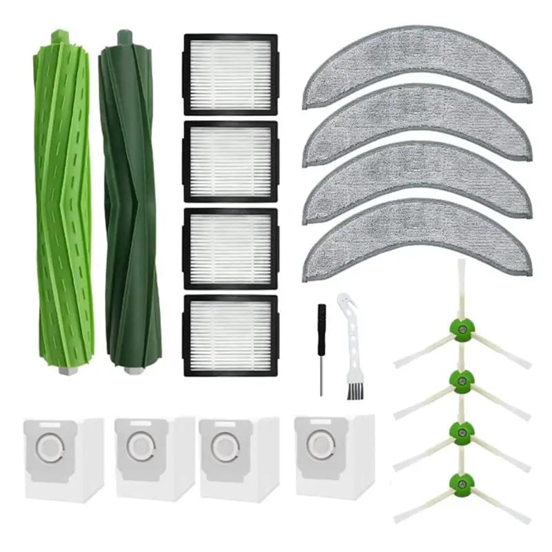 Edizione limitata 20 pezzi di ricambio per Irobot Roomba Combo J7+ Sacchetti per aspirapolvere robotico Spazzola in gomma Filtro Spazzola laterale M