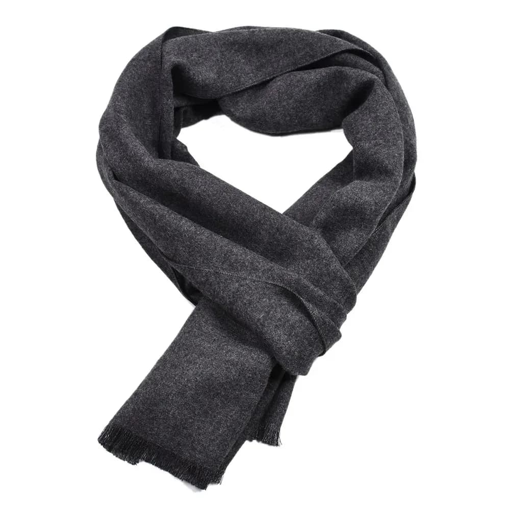 Sciarpa in Cashmere Tinta Unita, Calda per l'Inverno, Pashmina Blu Navy e Nera, Sciarpa da Uomo per Casual e Business, Echarpe, Sciarpe e Coprispalle