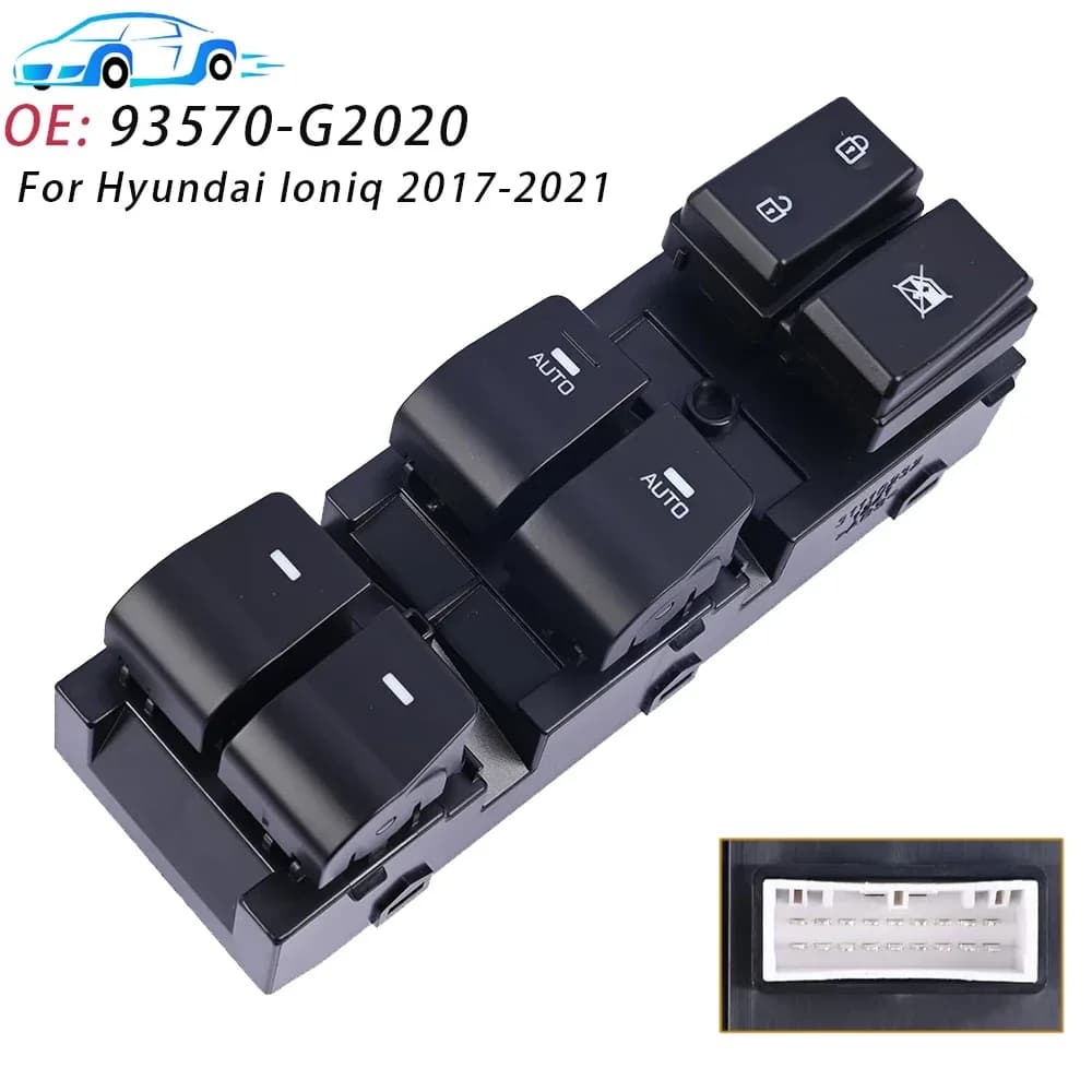 For Hyundai Ioniq 2017 2018 2019 2020 2021 Electric Power Master Window Switch Accessories Auto 93570-G2020 93570-G20204X