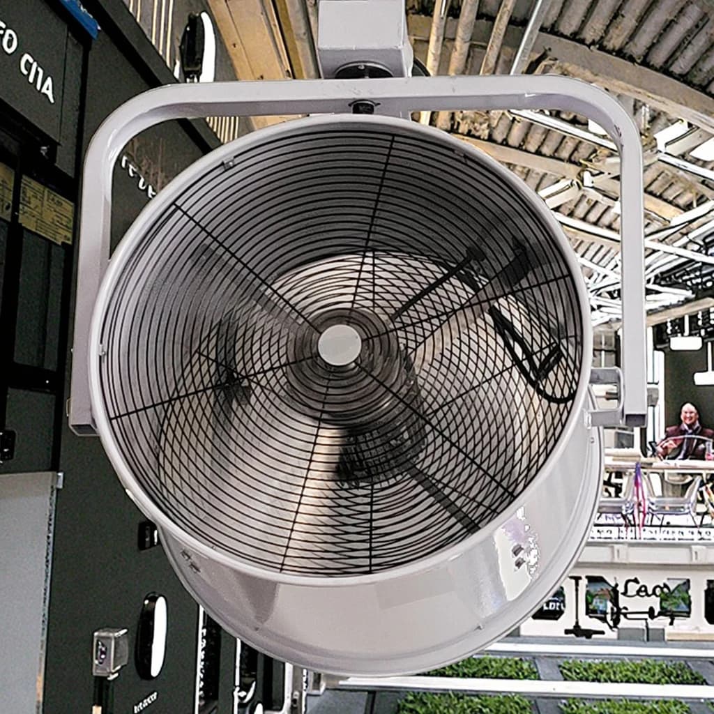 Ventola di nebulizzazione industriale elettrica di raffreddamento personalizzabile con pale in ghisa Montaggio indipendente per progetti OEM e ODM