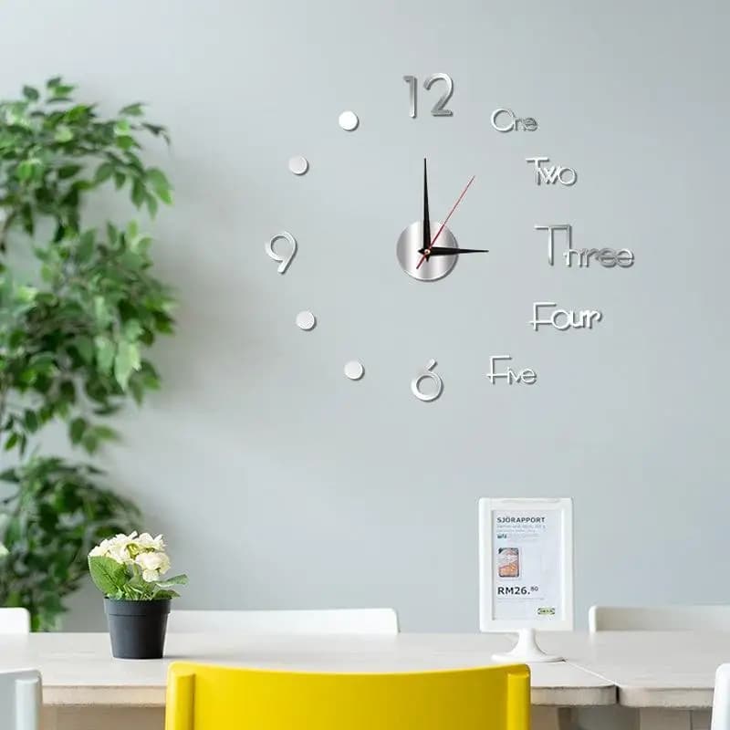 Luminous DIY Wall Clock Glow In The Dark Silent Non Ticking Perfect For Home Office Wall Decor