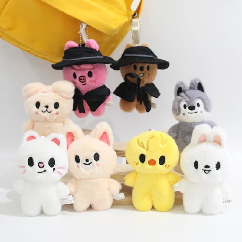 Peluche SKZOO 10cm, Giocattoli di Peluche Stray Kids, Bambola di Peluche Cartoon Wolf Chan, Regalo Kawaii per Bambini e Adulti