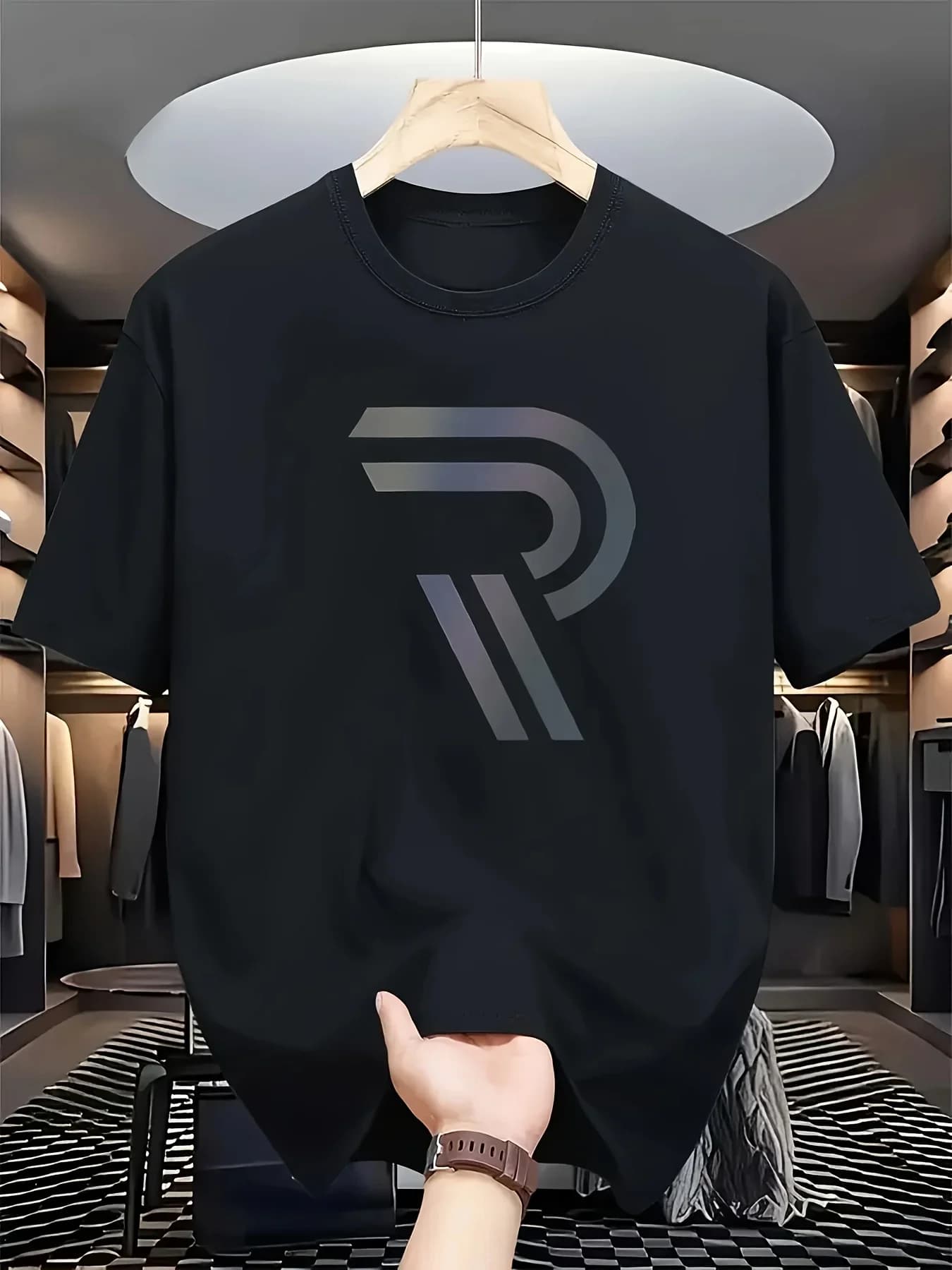 T-shirt casual di lusso da uomo con stampa - Maglietta grafica streetwear trendy e comoda da indossare - Abbigliamento uomo