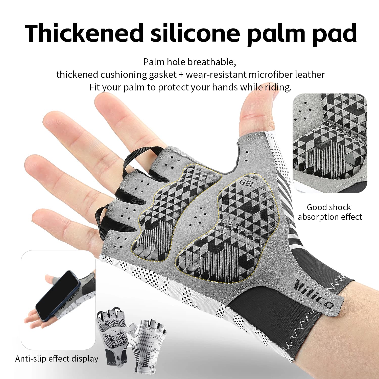Cycling Gloves Mid-Summer Man Women's Gloves MTB Sports Gloves with Shock Absorption Cycling Accessories
