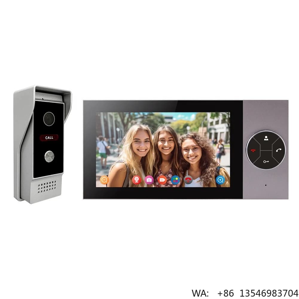 Sistema Videocitofonico Smart con Telecamera Wi-Fi e App Tuya, Campanello Video con Monitor
