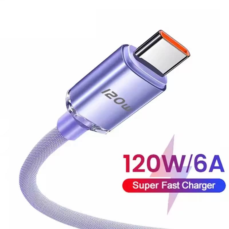 Cavo PD tipo C da 120 W Cavo di ricarica super veloce Cavi USB C di ricarica rapida Caricatore del telefono per iPhone Samsung Xiaomi Huawei OPPO ViVO