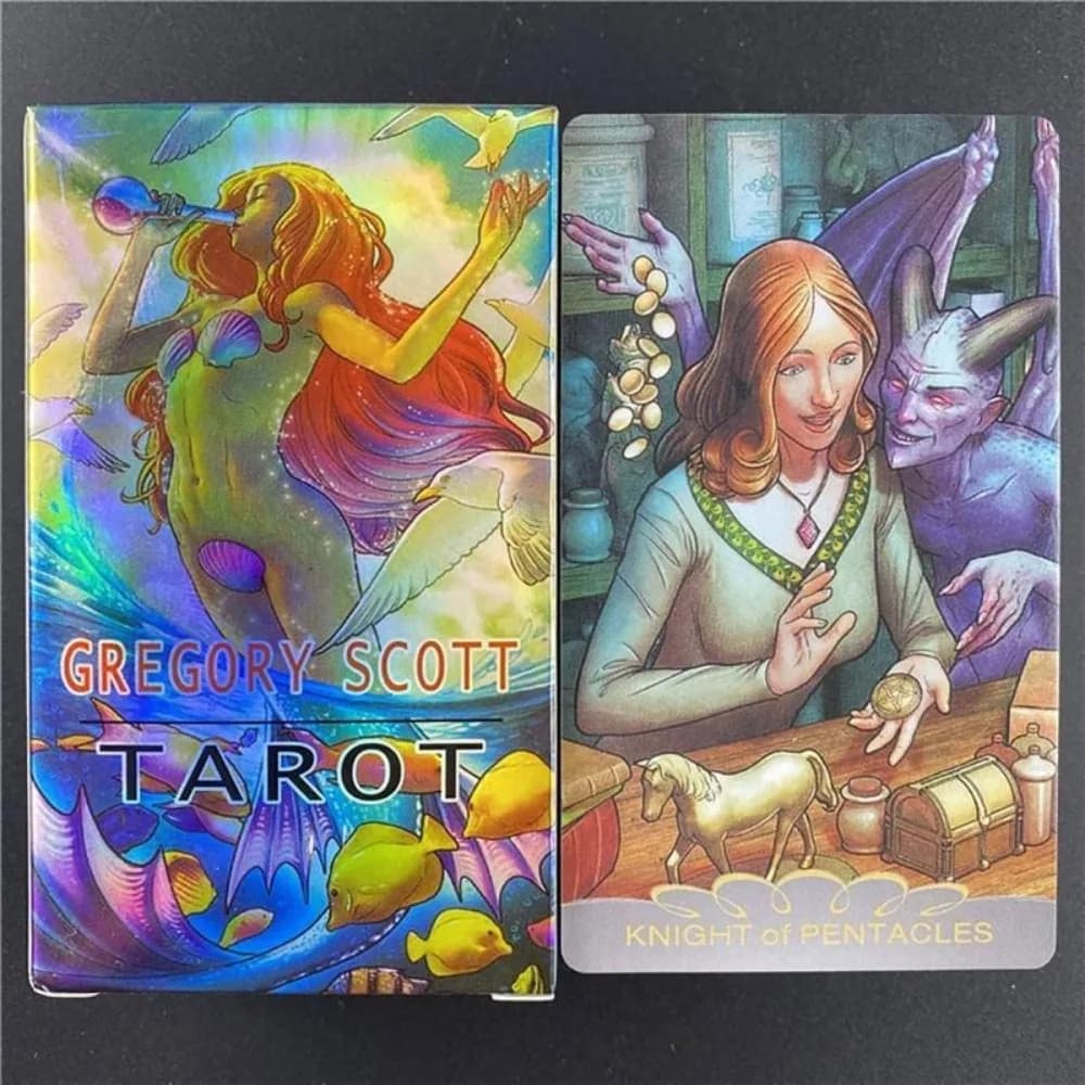 Tarocchi Gregory Scott Gioco da tavolo classico inglese completo Carta Immaginazione Oracle Divinazione Gioco da tavolo Tarocchi