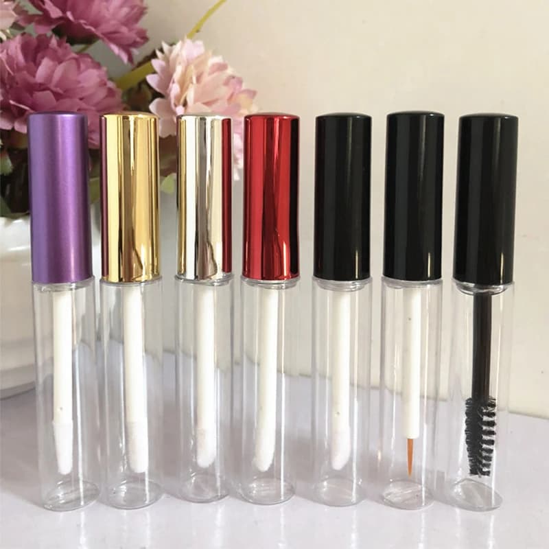 20 pcs 5 ml Vacuum tube for lip gloss Transparent tubes for eyeliner mascara with internal covers Cosmetic sample containers Travel accessories