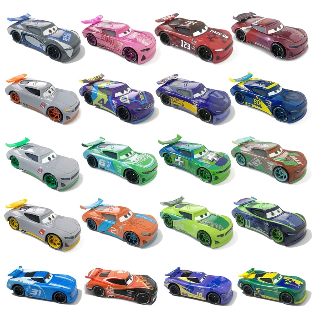 Disney Pixar Cars Toys Kids Gift McQueen New Generation Number Racing Drivers 1:55 Diecast Metal Alloy Toy Car For Boy