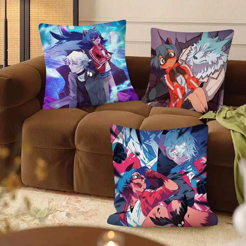 Animation Brand New Animal Pillow Case Fashion Square Pillowcase Bedroom Sofa Room Ins Decoration Leisure Cushion Cover
