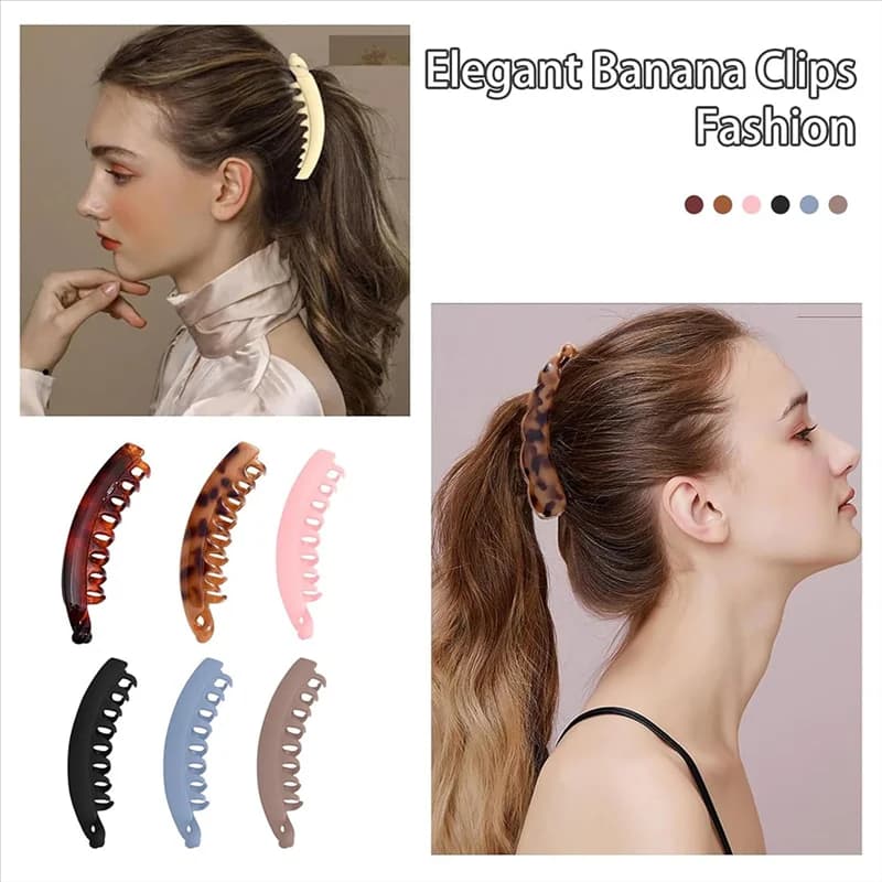 10 fermagli per capelli da donna, fermagli per artigli antiscivolo per capelli spessi e sottili, per code di cavallo e acconciature (10 colori)