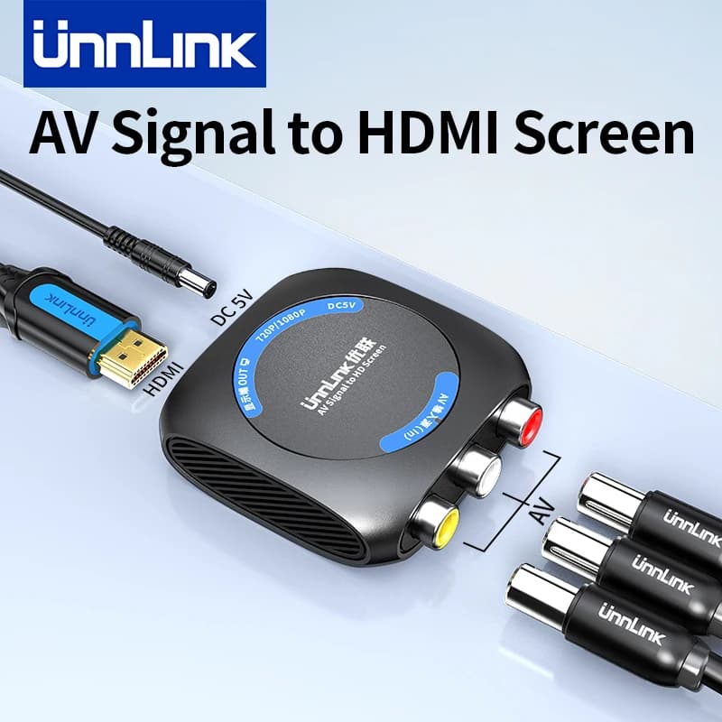 Convertitore da AV a HDMI Unnlink HD 1080P