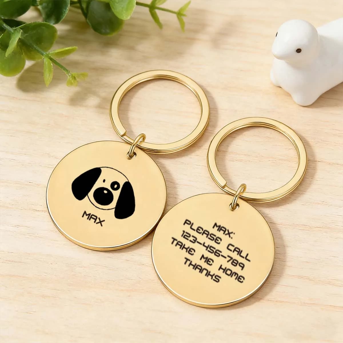 1 pezzo Targhetta identificativa personalizzata per cani e gatti con nome e numero incisi, targhetta identificativa personalizzata per animali domestici, targhetta identificativa personalizzata per cani, targhetta identificativa personalizzata per animali domestici