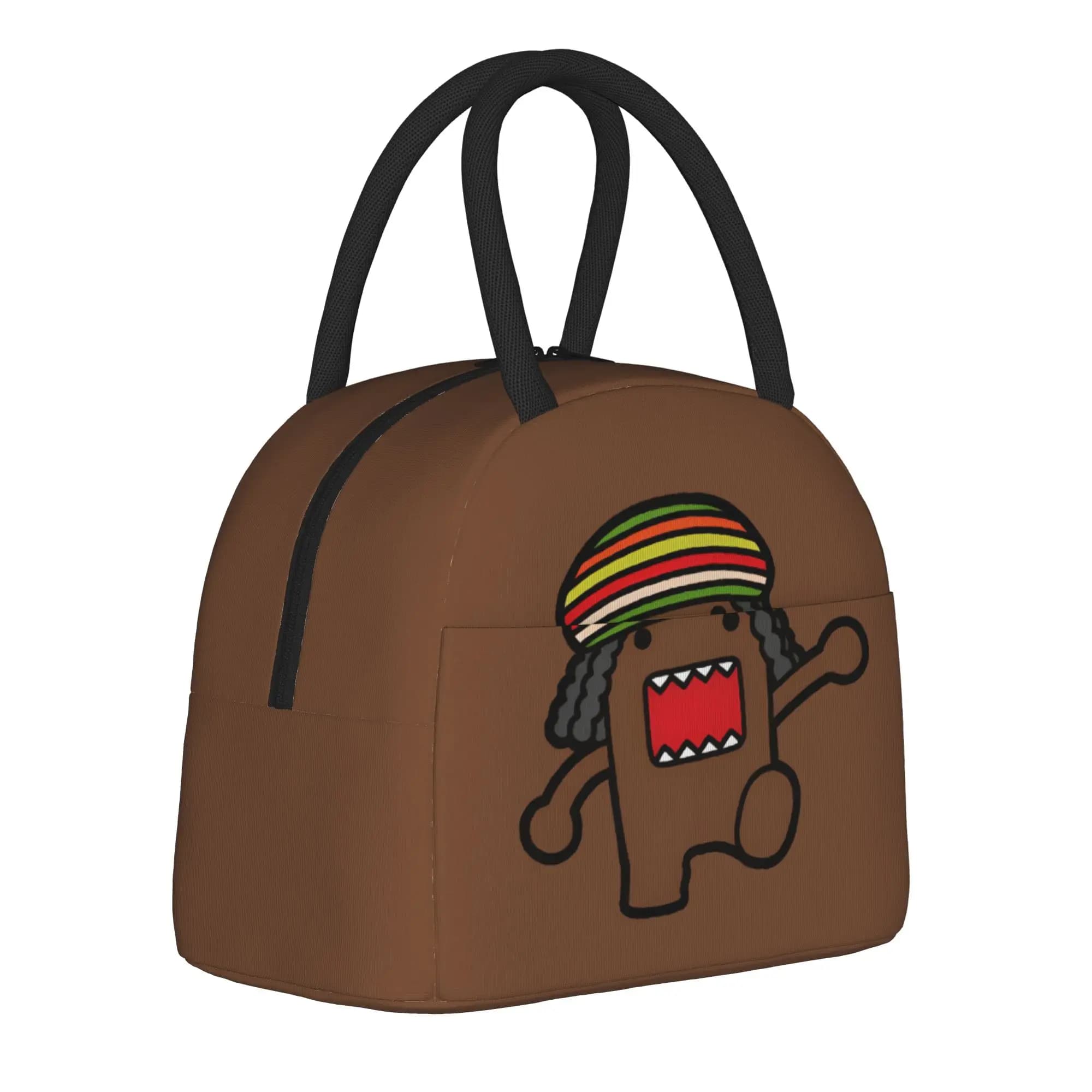 Borsa Termica per Pranzo con Simpatica Bambola Domo Kun, Contenitore per Pasti Impermeabile, Borsa Termica Anime Meme, Borsa Porta Pranzo