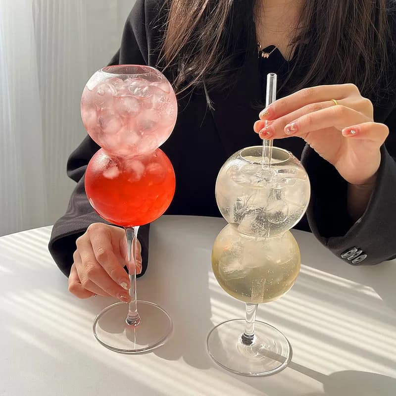 Calice creativo Bubble Ball Cocktail Champagne vino succo latte whisky bicchieri da Brandy tazza d'acqua per Bar ristorante bicchieri