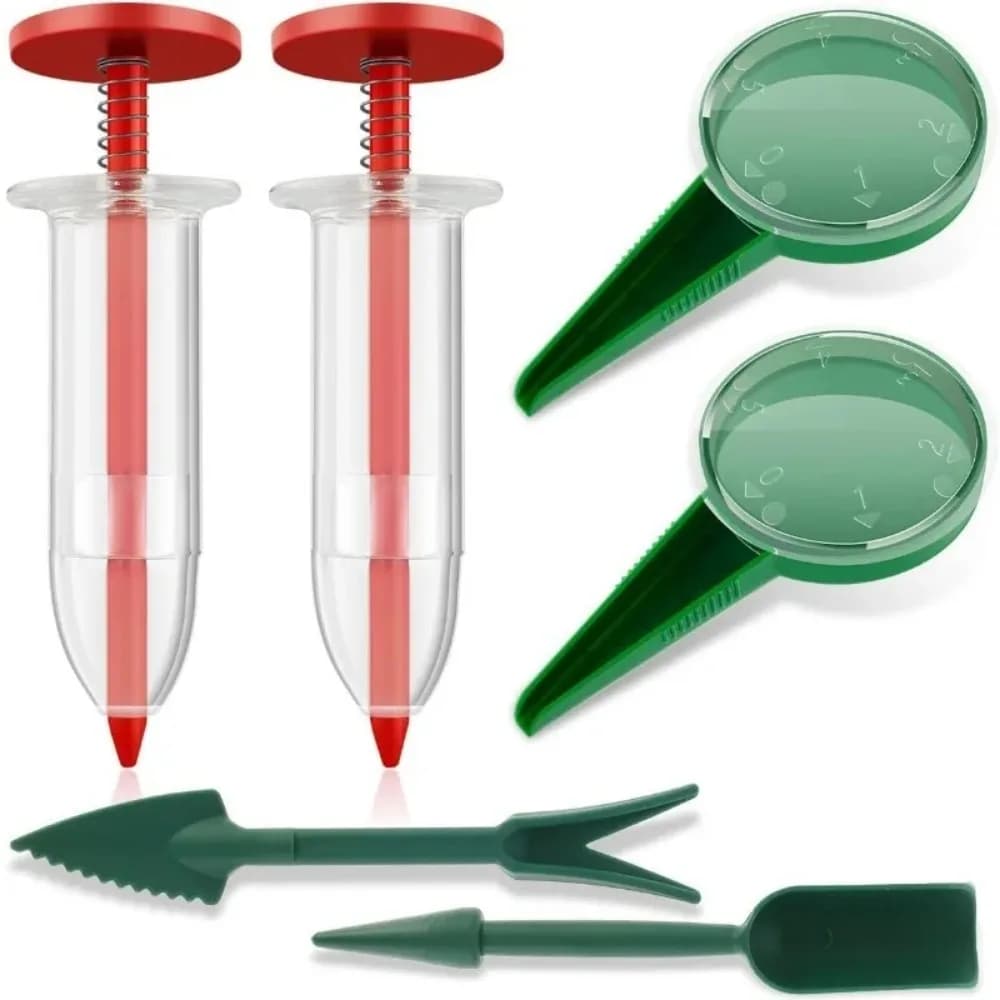 6Pcs Adjustable Gardening Seed Planter Handheld Flower and Plant Sowing Tool Mini Seeder Manual Seeder Small Seeder