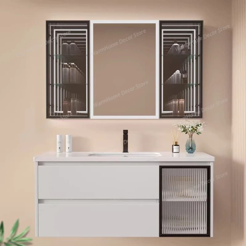 Mobili Bagno Moderni: Armadietti, Lavabo, Cassettiera, Armadi Angolari, Specchi, Mobili in Legno - Cassetta Da Bagno MH40YSG