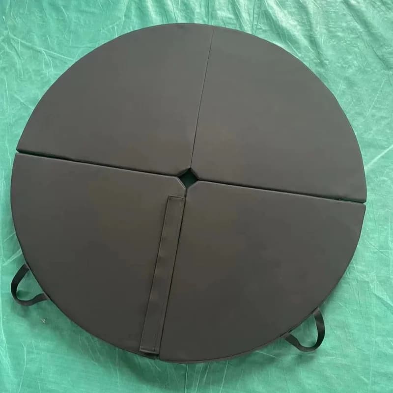 Foldable Protective Mat for Steel Pipes Circular Mat for Gymnastics Training Steel Pipe Non-slip Mat Safety Yoga Gymnastics