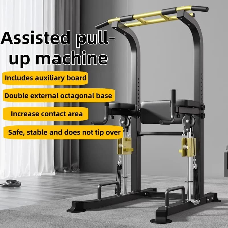 Internal traction machine with horizontal bar for domestic use Horizontal bar with parallel frame for floor hanging, home fitness equipment