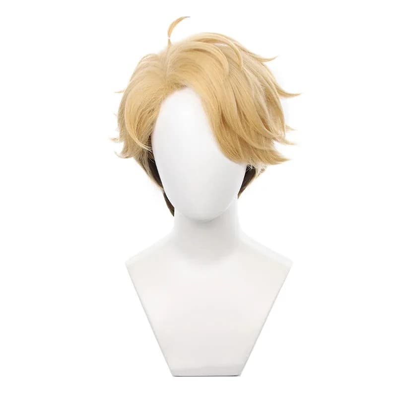 Arashi Narukami corto marrone dorato resistente al calore capelli sintetici parrucche cosplay anime + berretto per parrucca DG;'85'9B,; VL