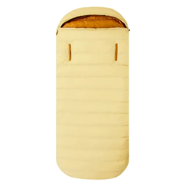 Down Sleeping Bag, 90cm White Duck Filled Envelope, Thickened Cold Proof -30C Winter Camping Gear for Adults Use