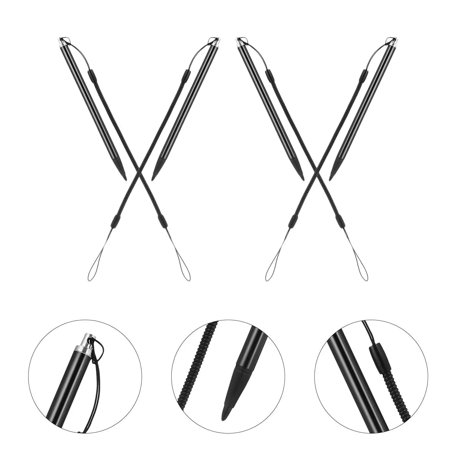 10 Pezzi Penna Stilo Resistiva con Cavo a Molla Anti-Smarrimento per Tablet, E-Reader, Smartphone - Ideale per Scrittura Precisa e Disegno