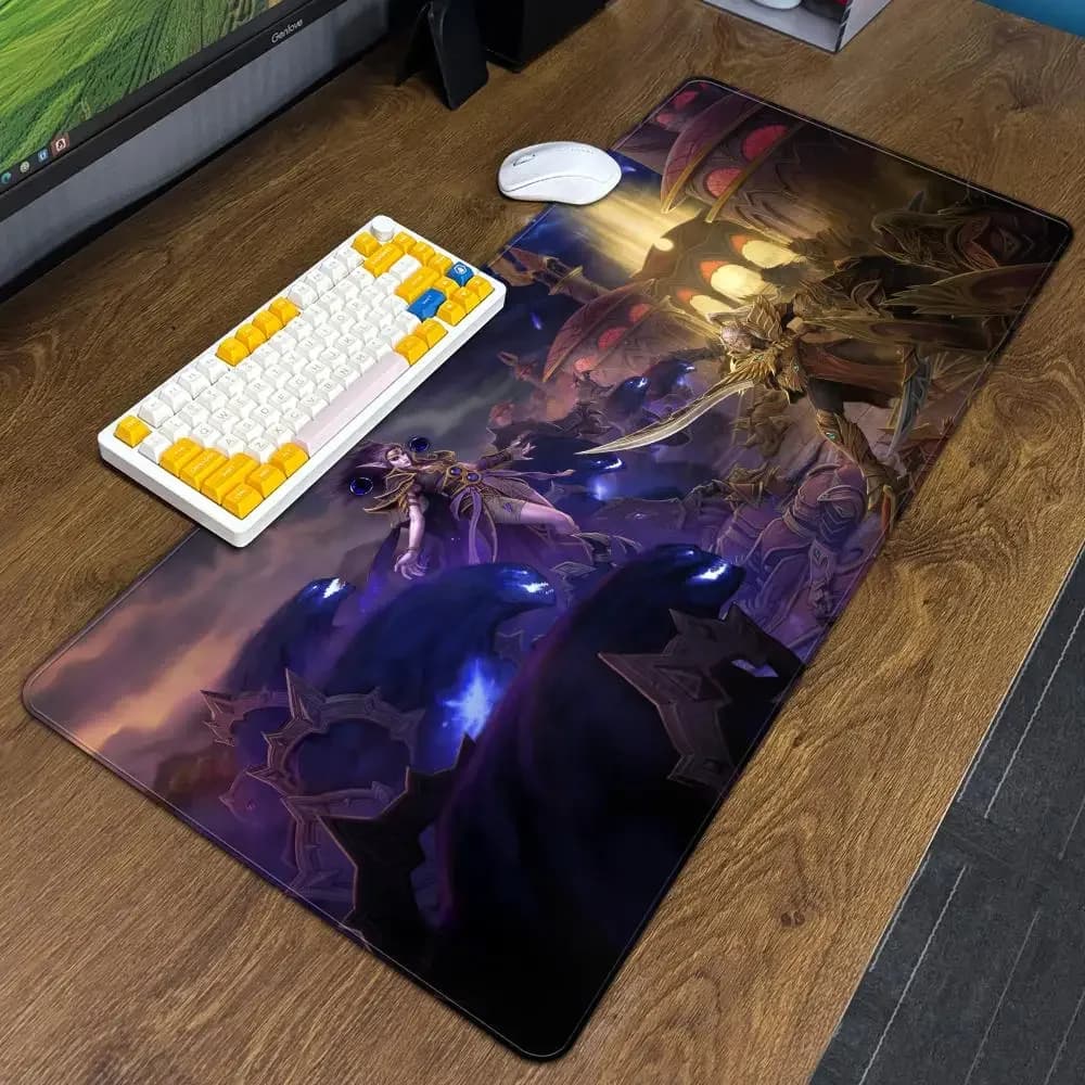 Worlds of W-Warcrafts Midnight Mouse Pad XXL Accessori per computer Tastiera grande Tappetino da tavolo per laptop Il nuovo prodotto Gamer Gaming